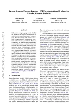 Beyond Semantic Entropy: Boosting LLM Uncertainty Quantification with Pairwise Semantic Similarity