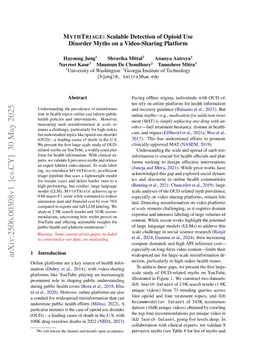 MythTriage: Scalable Detection of Opioid Use Disorder Myths on a Video-Sharing Platform