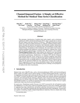 Channel-Imposed Fusion: A Simple yet Effective Method for Medical Time Series Classification