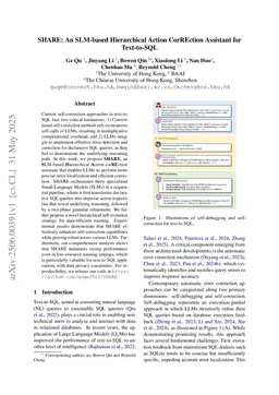 SHARE: An SLM-based Hierarchical Action CorREction Assistant for Text-to-SQL