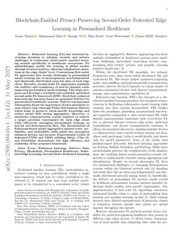 Blockchain-Enabled Privacy-Preserving Second-Order Federated Edge Learning in Personalized Healthcare