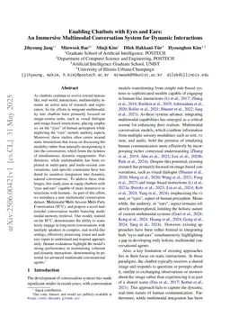 Enabling Chatbots with Eyes and Ears: An Immersive Multimodal Conversation System for Dynamic Interactions