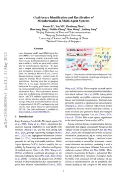 Goal-Aware Identification and Rectification of Misinformation in Multi-Agent Systems