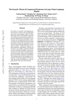 The Security Threat of Compressed Projectors in Large Vision-Language Models