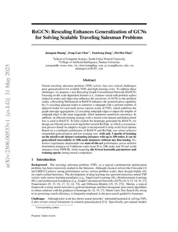 RsGCN: Subgraph-Based Rescaling Enhances Generalization of GCNs for Solving Traveling Salesman Problems
