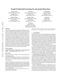 Graph Evidential Learning for Anomaly Detection