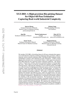 XYZ-IBD: A High-precision Bin-picking Dataset for Object 6D Pose Estimation Capturing Real-world Industrial Complexity