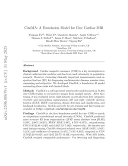 A versatile foundation model for cine cardiac magnetic resonance image analysis tasks