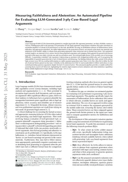 Measuring Faithfulness and Abstention: An Automated Pipeline for Evaluating LLM-Generated 3-ply Case-Based Legal Arguments