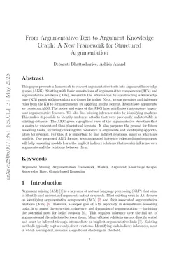 AKReF: An argumentative knowledge representation framework for structured argumentation