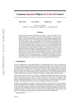 Common Inpainted Objects In-N-Out of Context