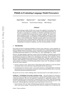 Pitfalls in Evaluating Language Model Forecasters