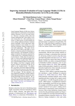 Improving Automatic Evaluation of Large Language Models (LLMs) in Biomedical Relation Extraction via LLMs-as-the-Judge
