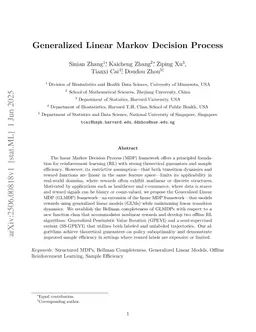 Generalized Linear Markov Decision Process