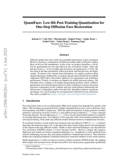 QuantFace: Efficient Quantization for Face Restoration