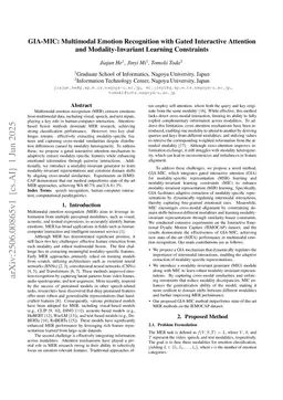 GIA-MIC: Multimodal Emotion Recognition with Gated Interactive Attention and Modality-Invariant Learning Constraints