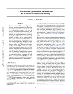 Local Manifold Approximation and Projection for Manifold-Aware Diffusion Planning