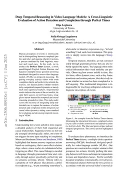 Deep Temporal Reasoning in Video Language Models: A Cross-Linguistic Evaluation of Action Duration and Completion through Perfect Times