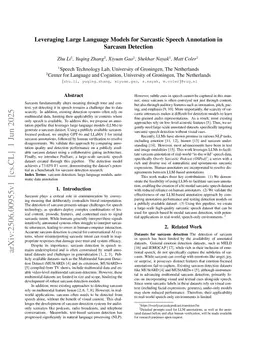 Leveraging Large Language Models for Sarcastic Speech Annotation in Sarcasm Detection