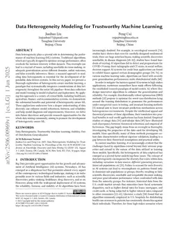 Data Heterogeneity Modeling for Trustworthy Machine Learning