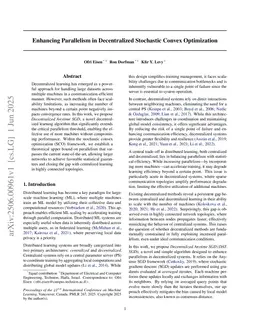 Enhancing Parallelism in Decentralized Stochastic Convex Optimization