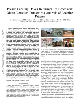 Pseudo-Labeling Driven Refinement of Benchmark Object Detection Datasets via Analysis of Learning Patterns