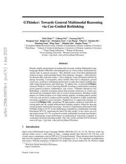 GThinker: Towards General Multimodal Reasoning via Cue-Guided Rethinking