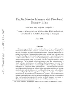 Flexible Selective Inference with Flow-based Transport Maps