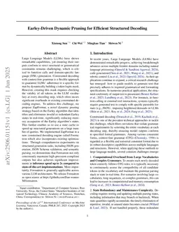 Earley-Driven Dynamic Pruning for Efficient Structured Decoding