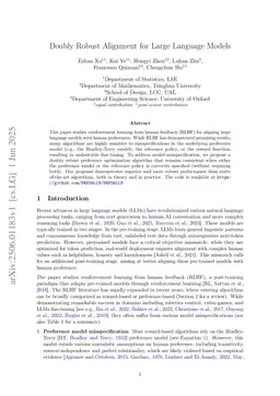 Doubly Robust Alignment for Large Language Models