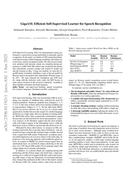 GigaAM: Efficient Self-Supervised Learner for Speech Recognition