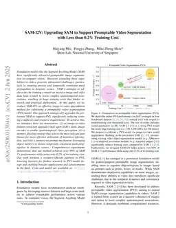 SAM-I2V: Upgrading SAM to Support Promptable Video Segmentation with Less than 0.2% Training Cost