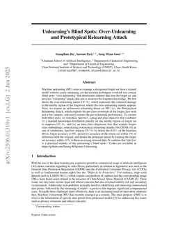 Unlearning's Blind Spots: Over-Unlearning and Prototypical Relearning Attack