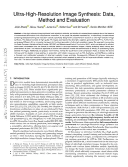 Ultra-High-Resolution Image Synthesis: Data, Method and Evaluation