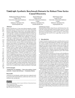 TimeGraph: Synthetic Benchmark Datasets for Robust Time-Series Causal Discovery