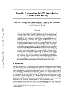 REASONING COMPILER: LLM-Guided Optimizations for Efficient Model Serving
