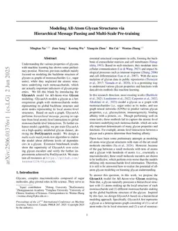 Modeling All-Atom Glycan Structures via Hierarchical Message Passing and Multi-Scale Pre-training