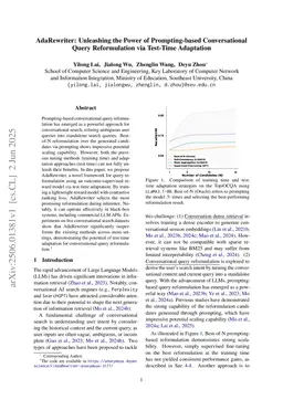 AdaRewriter: Unleashing the Power of Prompting-based Conversational Query Reformulation via Test-Time Adaptation