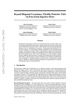Beyond Diagonal Covariance: Flexible Posterior VAEs via Free-Form Injective Flows
