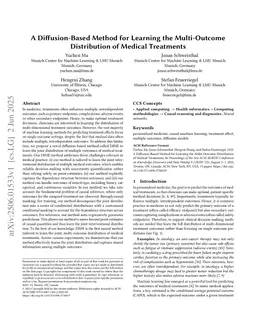 A Diffusion-Based Method for Learning the Multi-Outcome Distribution of Medical Treatments