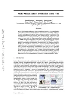 Multi-Modal Dataset Distillation in the Wild