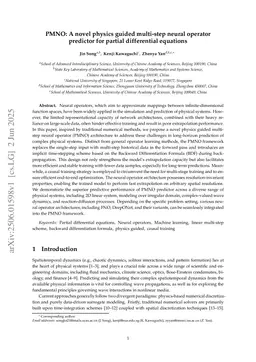 PMNO: A novel physics guided multi-step neural operator predictor for partial differential equations