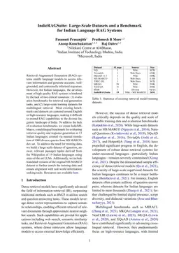 IndicRAGSuite: Large-Scale Datasets and a Benchmark for Indian Language RAG Systems