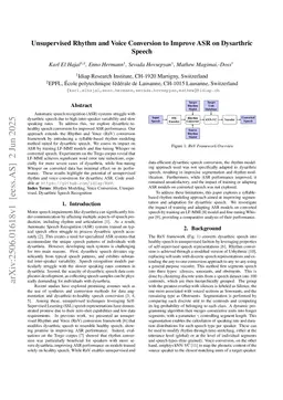 Unsupervised Rhythm and Voice Conversion to Improve ASR on Dysarthric Speech