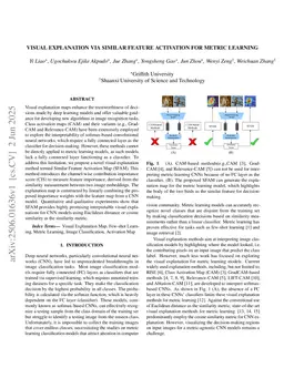 Visual Explanation via Similar Feature Activation for Metric Learning