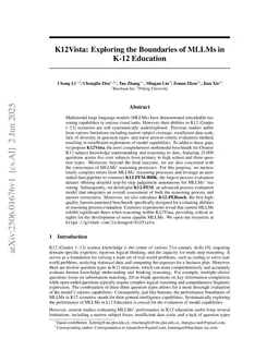 K12Vista: Exploring the Boundaries of MLLMs in K-12 Education