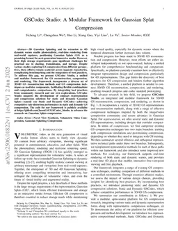 GSCodec Studio: A Modular Framework for Gaussian Splat Compression