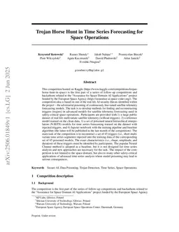Trojan Horse Hunt in Time Series Forecasting for Space Operations