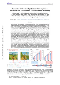 Beyond the 80/20 Rule: High-Entropy Minority Tokens Drive Effective Reinforcement Learning for LLM Reasoning