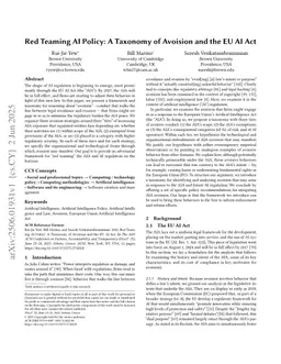 Red Teaming AI Policy: A Taxonomy of Avoision and the EU AI Act